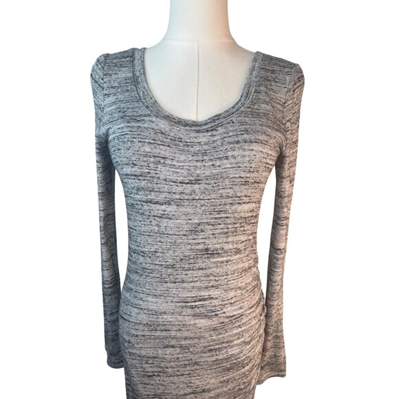 2/$30 Splendid Small Gray Long Sleeve Bodycon Dress Rayon Polyester Blend - Picture 8 of 16